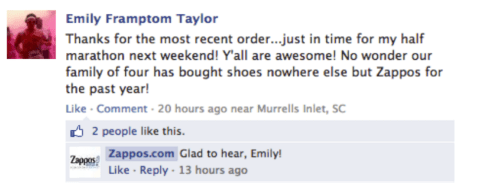 Customer Interactions Facebook